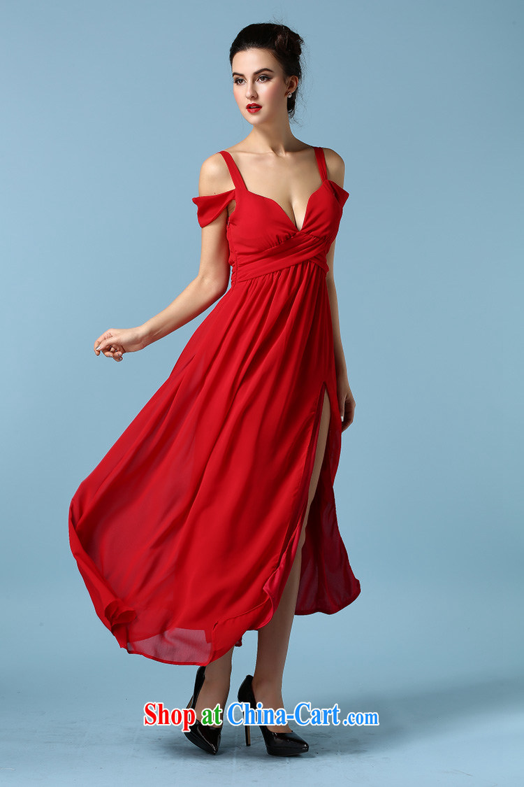 The Lai 2015 spring and summer, the Korean version of the greater, cultivating graphics thin sexy high truck dresses Evening Dress skirt long skirt red L pictures, price, brand platters! Elections are good character, the national distribution, so why buy now enjoy more preferential! Health