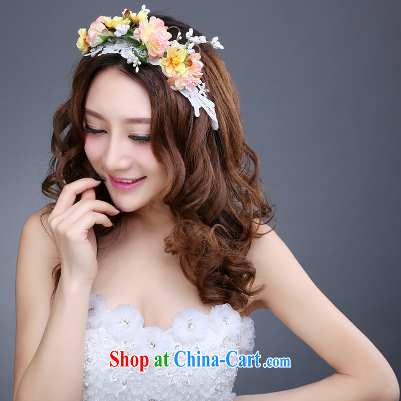 Honey, bride Korean bridal garlands and ornaments bridesmaid and flower outdoor beach photo, female, clamp accessories, wedding dresses, honey, bride, shopping on the Internet