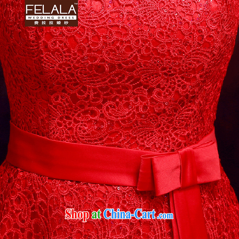Ferrara 2015 summer new sexy lace bare chest strap short dress uniform toast XL, La wedding (FELALA), and, on-line shopping