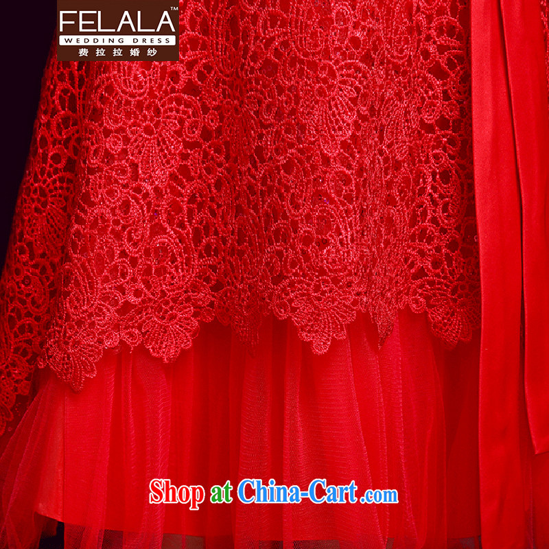Ferrara 2015 summer new sexy lace bare chest strap short dress uniform toast XL, La wedding (FELALA), and, on-line shopping