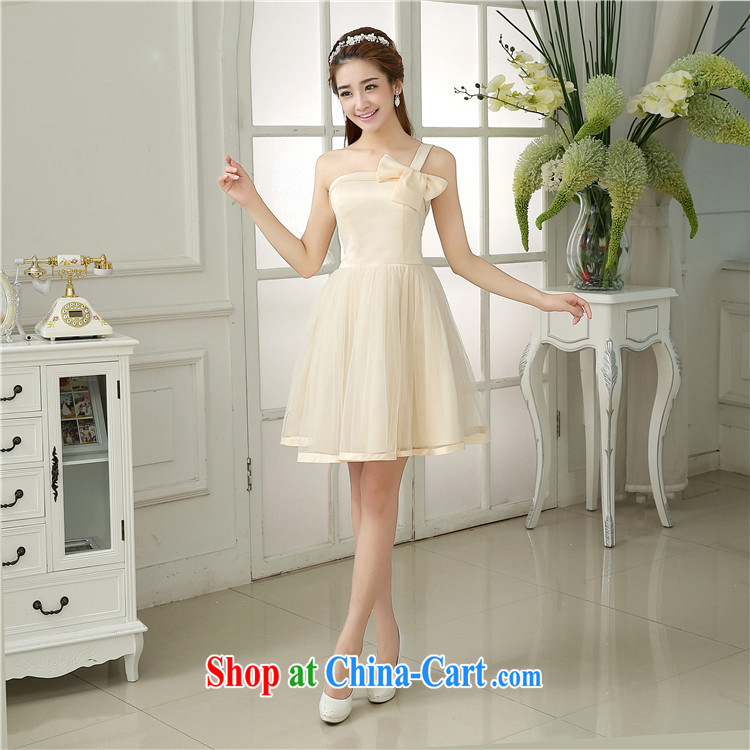Optimize Hong-Xia new short bridesmaid dress evening gown bridal wedding toast Stage service sister serving Korean MZ 5844 champagne color, pictures, price, brand platters! Elections are good character, the national distribution, so why buy now enjoy more preferential! Health
