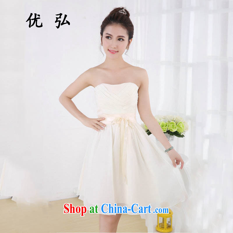 Optimize Hung-new dress short marriages served toast sister in evening dress dress bridesmaid service wy 541 champagne color code