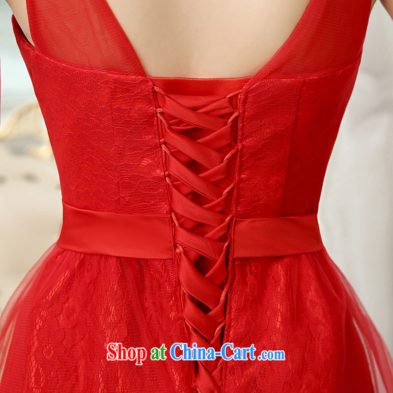Time his wedding dress summer bridal long gown shoulders serving toast bridesmaid clothing red evening dress evening dress uniform performance female evening gown china red XXL, time, and shopping on the Internet