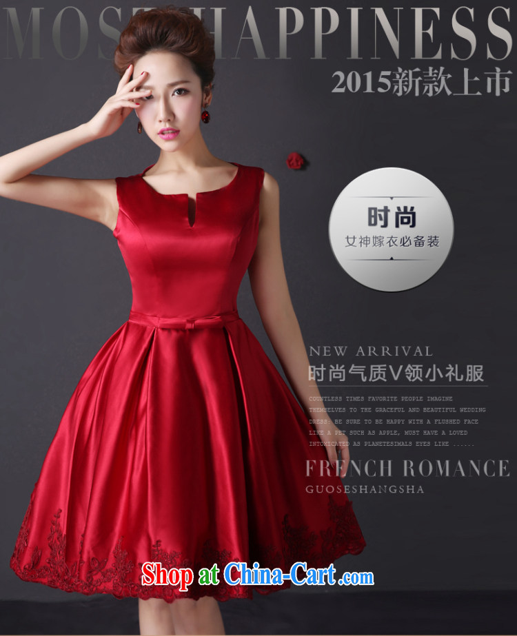 The color is still Elizabeth moderator stylish wedding dresses 2015 new summer evening dress upscale wedding short wedding dress wine red beauty bridal toast serving wine red s pictures, price, brand platters! Elections are good character, the national distribution, so why buy now enjoy more preferential! Health
