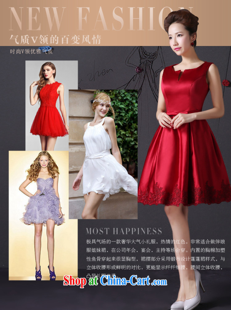 The color is still Elizabeth moderator stylish wedding dresses 2015 new summer evening dress upscale wedding short wedding dress wine red beauty bridal toast serving wine red s pictures, price, brand platters! Elections are good character, the national distribution, so why buy now enjoy more preferential! Health