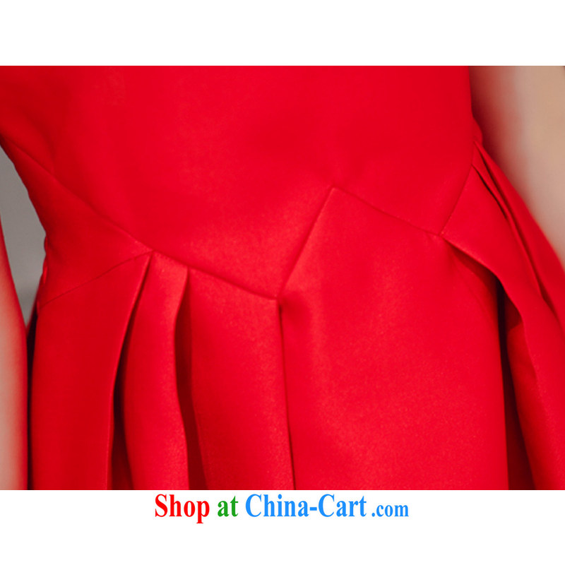 The Kou, 2015 new elegant style small dress dresses a field for cultivating graphics thin retro dresses 8492 red XL, OSCE, Courtney Cox (OUYAKOU), online shopping