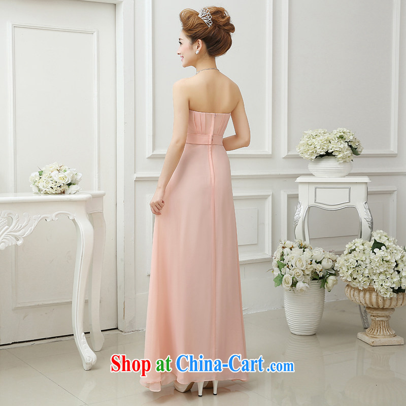 7-Color 7 tone summer 2015 new Snow woven wipe chest long bride toast wedding service banquet dress L 006 pink, tie-) M, 7-Color 7 tone, shopping on the Internet