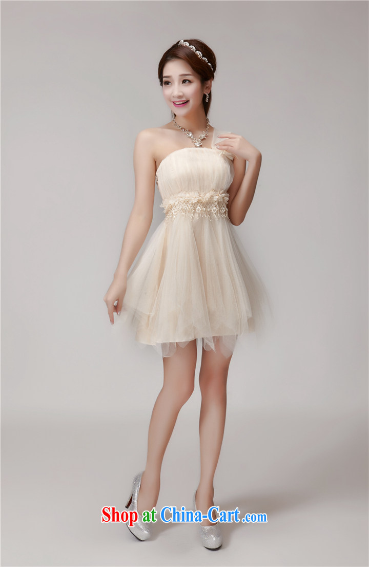 Only Hong Kong, summer 2015 new bridesmaid dresses in banquet dress sister skirt short, small dress 258 apricot L pictures, price, brand platters! Elections are good character, the national distribution, so why buy now enjoy more preferential! Health