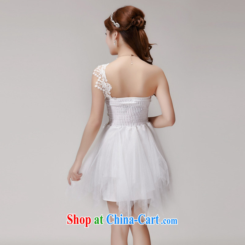 The Khao Lak, 2015 New staple Pearl bridesmaid sister serving short skirts, bare chest banquet dress small dress summer 258 white L, OSCE, Courtney Cox (OUYAKOU), online shopping