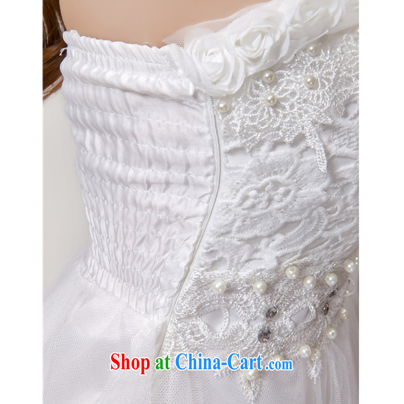 The Khao Lak, summer 2015 new manual staple Pearl inserts drill style beauty chest bare dresses bridesmaid groups dress dress 8868 white L, OSCE, Courtney Cox (OUYAKOU), online shopping