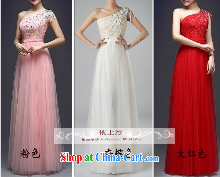 Yong-yan and his toast, new spring and summer marriages too long single shoulder banquet dress beauty bridesmaid dress in stock is tied with zip to make champagne color. size color is not final pictures, price, brand platters! Elections are good character, the national distribution, so why buy now enjoy more preferential! Health