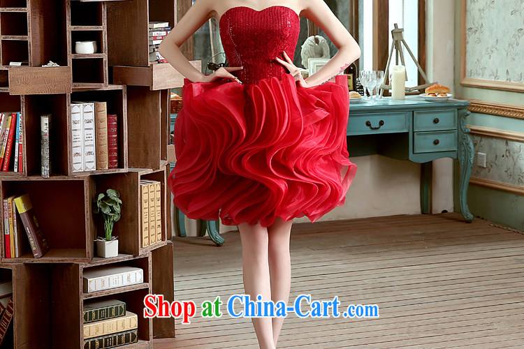 Honey, bride red short dress bridal toast wiped his chest Princess shaggy dress photo building Photo Show service summer red L pictures, price, brand platters! Elections are good character, the national distribution, so why buy now enjoy more preferential! Health