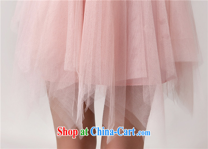 Advisory Committee the world 2015 New staple Pearl bridesmaid sister serving short skirts, bare chest banquet dress small dress summer pink L pictures, price, brand platters! Elections are good character, the national distribution, so why buy now enjoy more preferential! Health