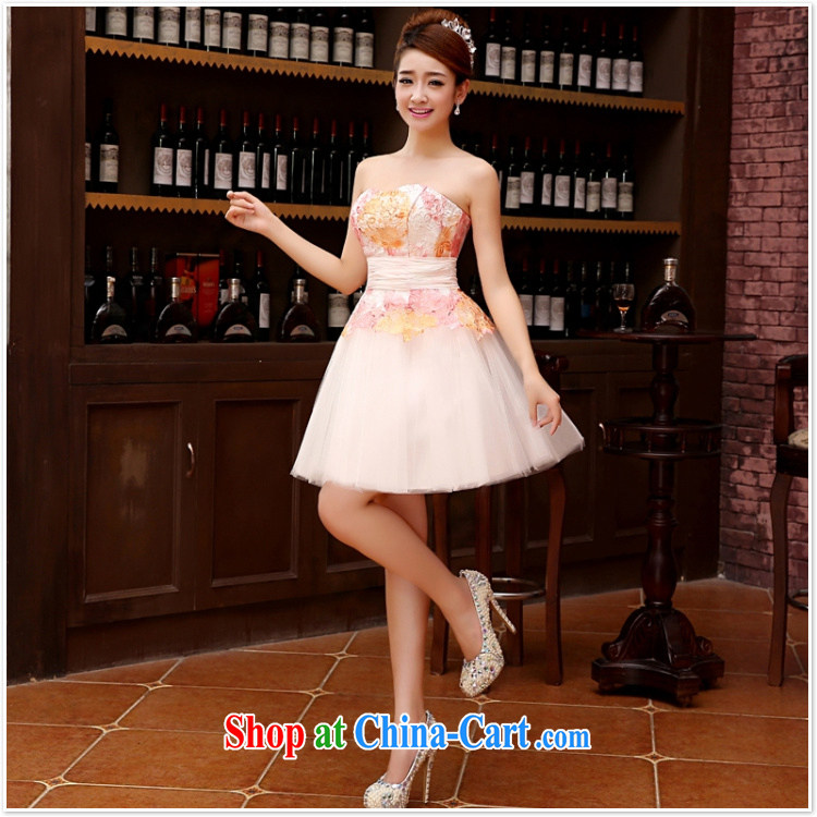 bridesmaid short erase chest small dress dress bridal wedding wedding fashion lace bows clothing bridesmaid Dinner served pink XXL pictures, price, brand platters! Elections are good character, the national distribution, so why buy now enjoy more preferential! Health