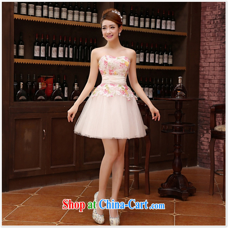bridesmaid short erase chest small dress dress bridal wedding wedding fashion lace bows clothing bridesmaid Dinner served pink XXL pictures, price, brand platters! Elections are good character, the national distribution, so why buy now enjoy more preferential! Health