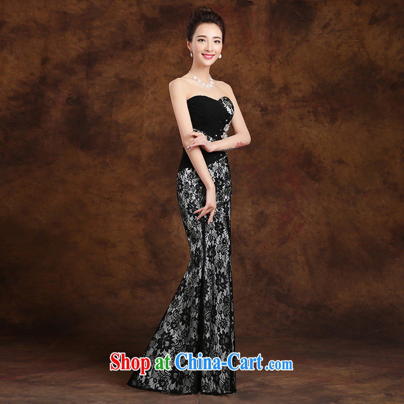 White first to approximately 2015 new spring black long wiped his chest evening dresses annual fashion beauty at Merlion Evening Dress black tailored contact customer service, white first about, and shopping on the Internet
