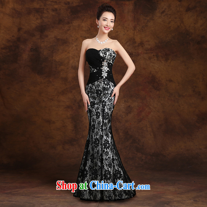 White first to approximately 2015 new spring black long wiped his chest evening dresses annual fashion beauty at Merlion Evening Dress black tailored contact customer service, white first about, and shopping on the Internet