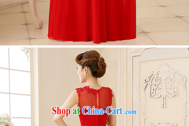 Impressive lady red bridal toast serving long 2015 new bride wedding dress beauty with shoulder dress L 2033 red XXL pictures, price, brand platters! Elections are good character, the national distribution, so why buy now enjoy more preferential! Health