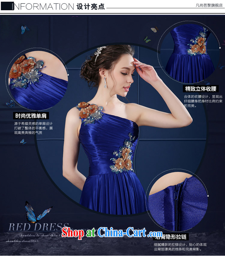 Ladies Evening Dress 2015 new spring bridesmaid dress single shoulder moderator dress skirt girls long red bows. PURPLE XXL pictures, price, brand platters! Elections are good character, the national distribution, so why buy now enjoy more preferential! Health