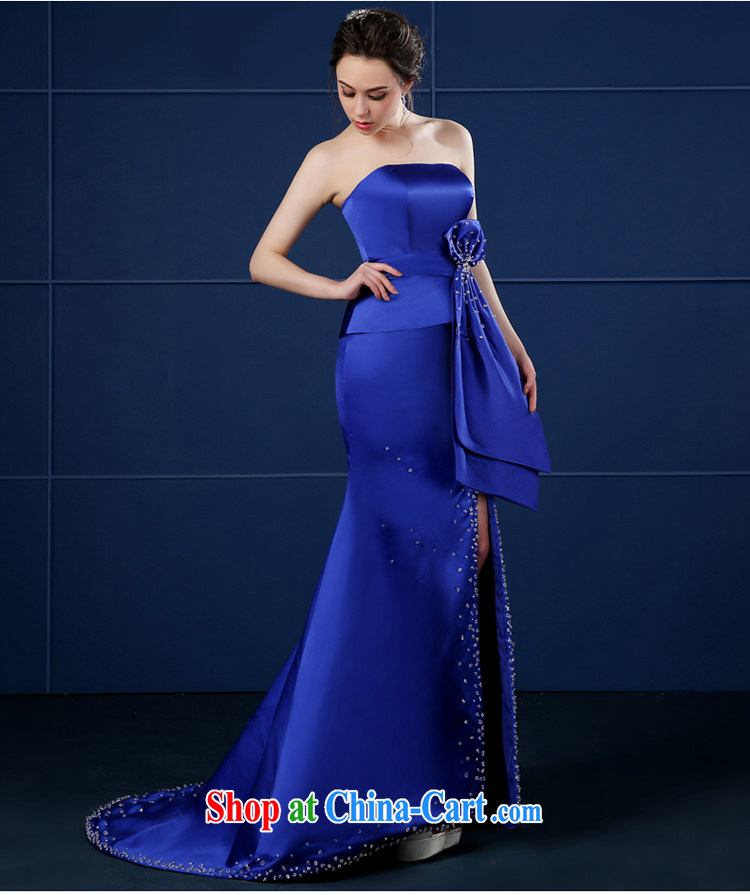 2015 new Mary Magdalene treasure chest blue dress long annual summer banquet, cultivating their bows moderator female blue XXL pictures, price, brand platters! Elections are good character, the national distribution, so why buy now enjoy more preferential! Health