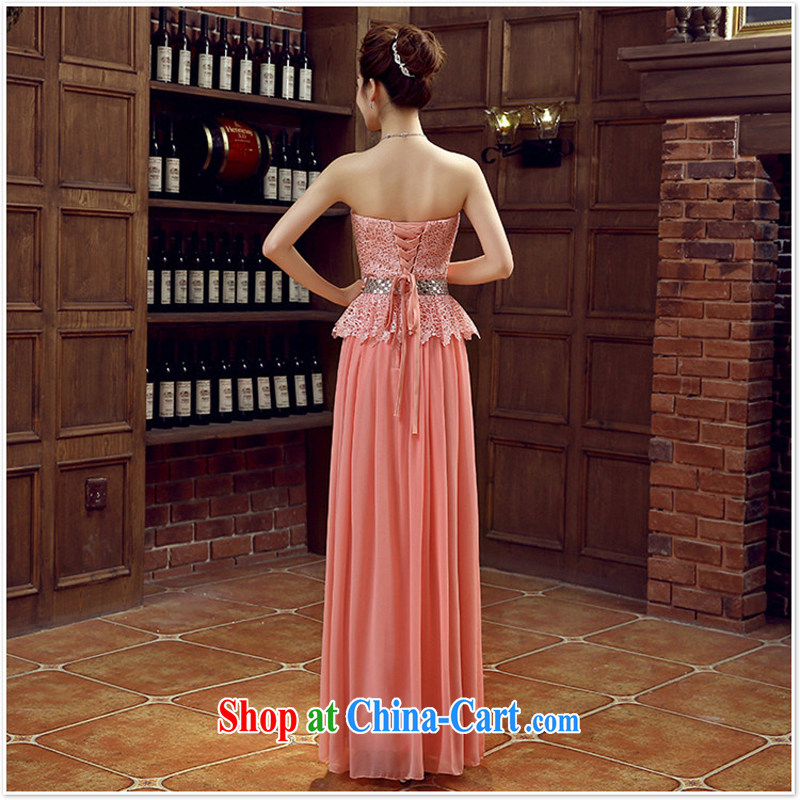 Long dress bridal bridesmaid wedding dress wedding toast service wedding Evening Dress long, bride with 2015 New Red XL, her spirit, and shopping on the Internet