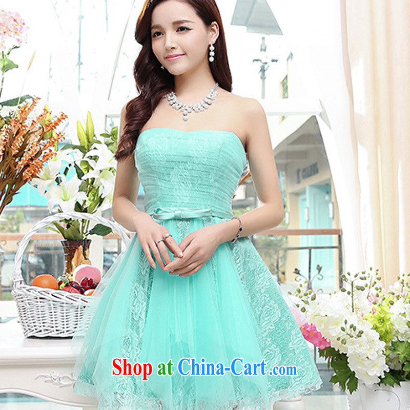 Thanks for Mrs 2015 summer new stylish and wiped his chest bridal wedding dresses skirt dress uniform bows shaggy dress Mrs dresses female water green XL, beautiful Mrs (liangshu), online shopping
