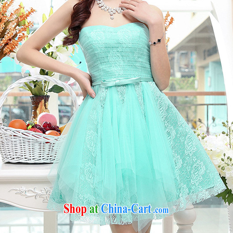 Thanks for Mrs 2015 summer new stylish and wiped his chest bridal wedding dresses skirt dress uniform bows shaggy dress Mrs dresses female water green XL, beautiful Mrs (liangshu), online shopping