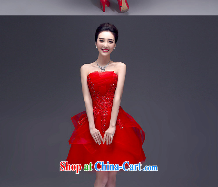 Connie focus 2015 new toast wiped his chest short summer bridal wedding dress banquet dress female LF 0003 red L pictures, price, brand platters! Elections are good character, the national distribution, so why buy now enjoy more preferential! Health