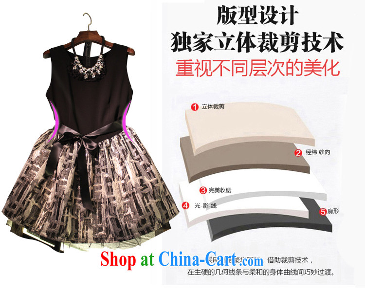 One pound red 2015 spring and summer new Korean women elegance beauty-waist vest dresses little black dress dress black XL pictures, price, brand platters! Elections are good character, the national distribution, so why buy now enjoy more preferential! Health