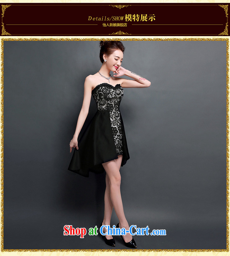 Evening Dress 2015 new Summer Dance Night dance party short bows serving dinner will be black night birthday small dress skirt pleasant bride black XL pictures, price, brand platters! Elections are good character, the national distribution, so why buy now enjoy more preferential! Health
