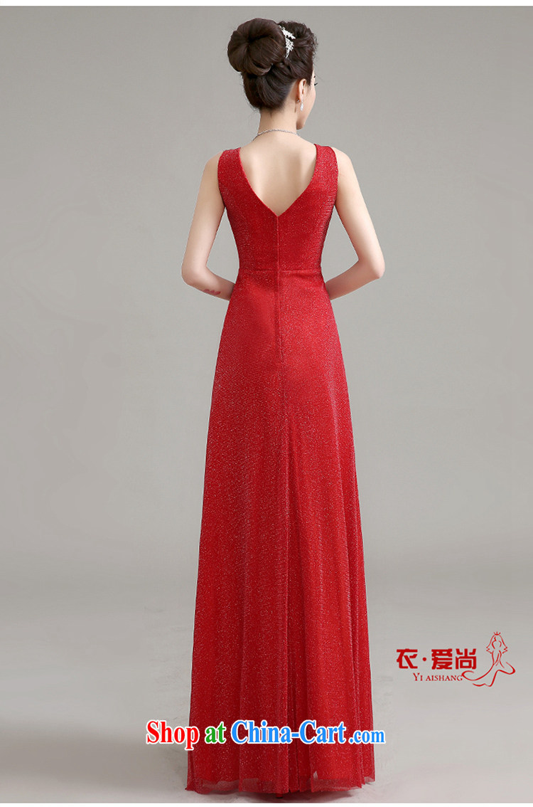 Yi love is summer, 2015 new marriage long dual-shoulder dress red toast serving marriages waist inserts drill bridesmaid dress long summer female Red to make the $30 does not return pictures, price, brand platters! Elections are good character, the national distribution, so why buy now enjoy more preferential! Health