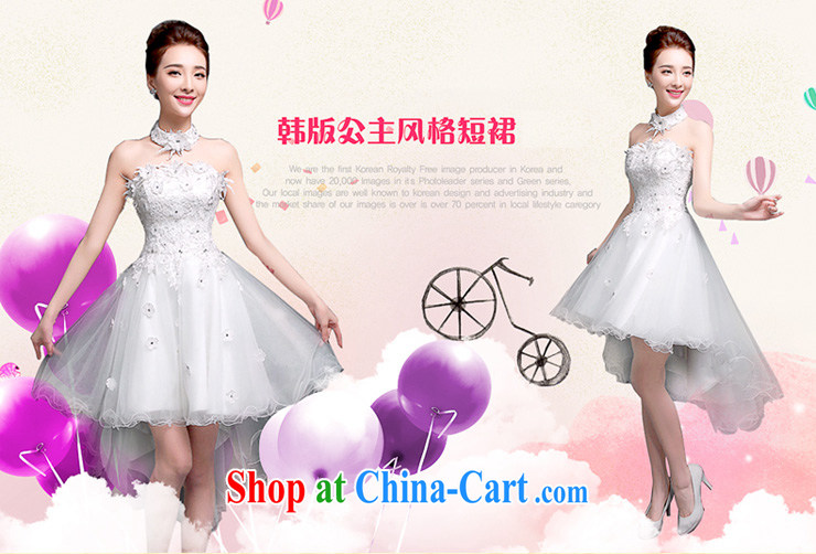 Dresses summer 2015 new, short before long after erase chest short bridal bridesmaid toast serving female sister evening dress wedding betrothal small dress skirt Selina CHOW, bridal white M pictures, price, brand platters! Elections are good character, the national distribution, so why buy now enjoy more preferential! Health