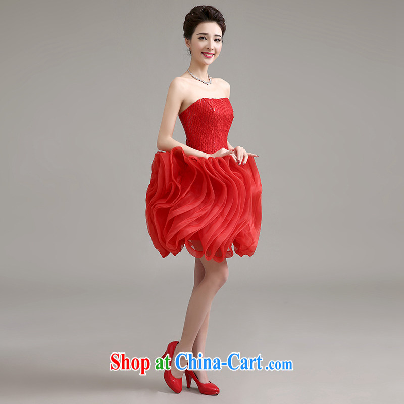 Clothing and love is still Evening Dress 2015 new Korean fashion red short banquet toast clothing bridal spring and summer moderator dress female Red can be given to the 30 million do not return, and love, and shopping on the Internet