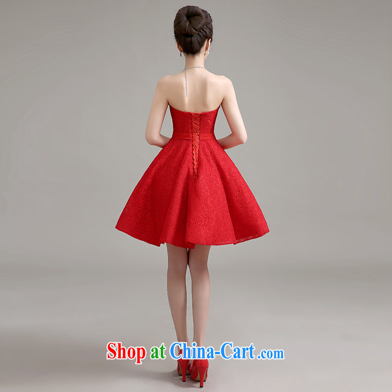 Yi love is still 2015 spring and summer new banquet dress stylish wedding toast clothing bridal dresses wedding red short dress small betrothal female Red to make the $30 not return clothing, love, and shopping on the Internet