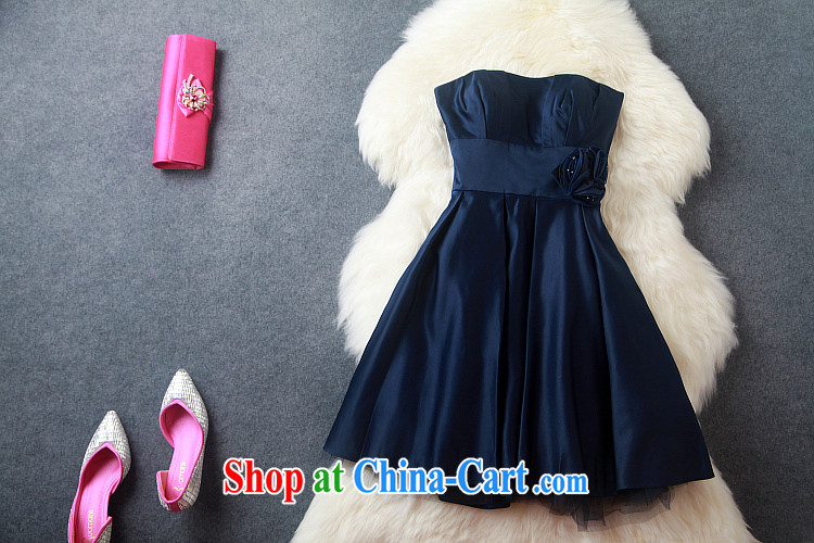 2015 Caynova name Yuan fashion ladies dress style dress a field for erase chest dress dark blue XL pictures, price, brand platters! Elections are good character, the national distribution, so why buy now enjoy more preferential! Health