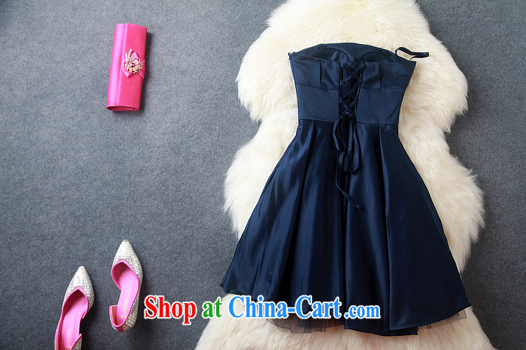 2015 Caynova name Yuan fashion ladies dress style dress a field for erase chest dress dark blue XL pictures, price, brand platters! Elections are good character, the national distribution, so why buy now enjoy more preferential! Health
