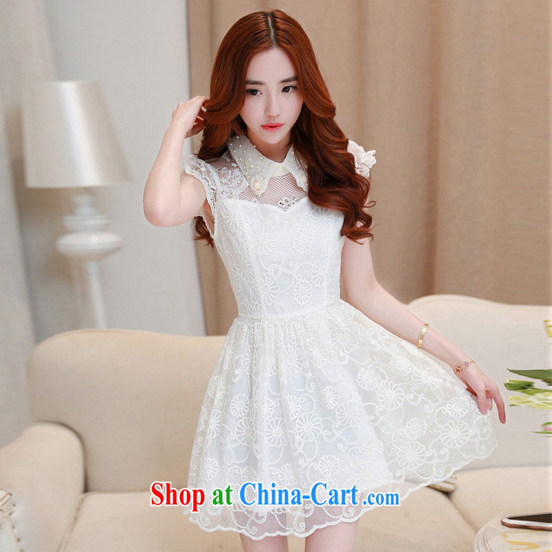 Golden Harvest, poetry helped Connie to pack 2015 new lace princess dolls dress collar dresses Evening Dress 8.002055 billion white XL, Golden Harvest poem helped Connie to pack (ROMSIF), online shopping