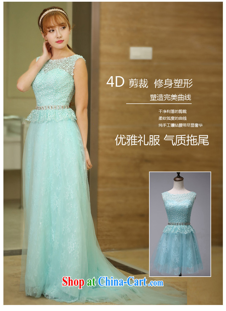 7 color 7 tone bridesmaid dress 2015 new summer lace small tail beauty and stylish bridal toast service banquet dress long L 037 smoke gray with L pictures, price, brand platters! Elections are good character, the national distribution, so why buy now enjoy more preferential! Health