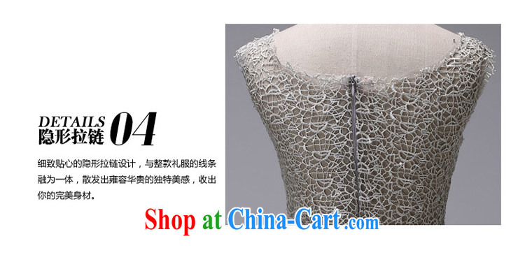 7 color 7 tone bridesmaid dress 2015 new summer lace small tail beauty and stylish bridal toast service banquet dress long L 037 smoke gray with L pictures, price, brand platters! Elections are good character, the national distribution, so why buy now enjoy more preferential! Health