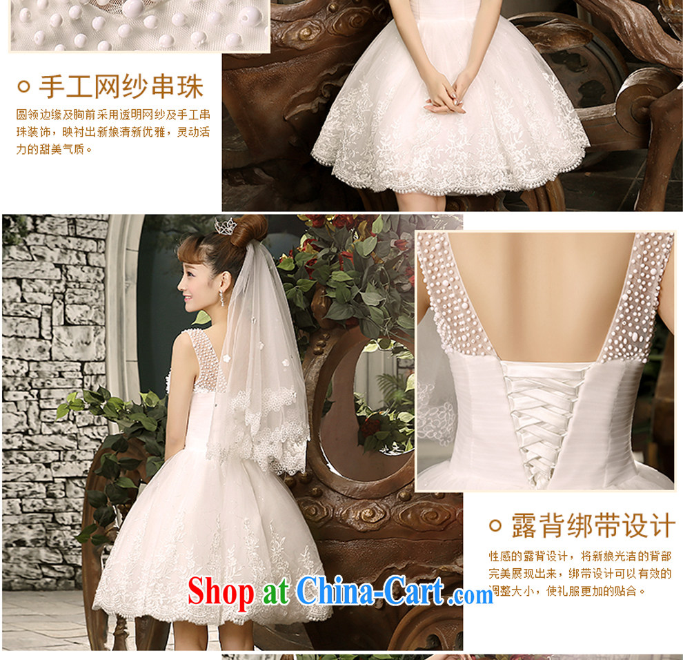 Impression Leigh 2015 summer bridesmaid dress white short marriages shoulders shaggy dress dinner toast small dress skirt H 1058 XL pictures, price, brand platters! Elections are good character, the national distribution, so why buy now enjoy more preferential! Health