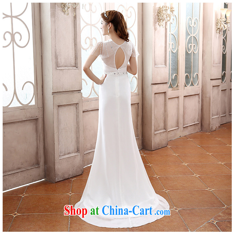 The beautiful yarn 2015 New Field shoulder-su graphics thin shoulders with beauty dress sense of back exposed V collar bridal dresses wedding factory direct, beautiful yarn (nameilisha), and, on-line shopping