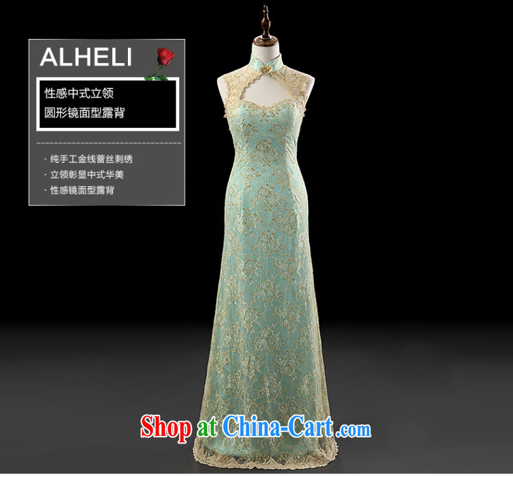 Love, Ms Audrey EU marriages bows and collar back exposed service green gold long wedding dresses 2015 stylish new beauty dress L 33,515 green XL pictures, price, brand platters! Elections are good character, the national distribution, so why buy now enjoy more preferential! Health
