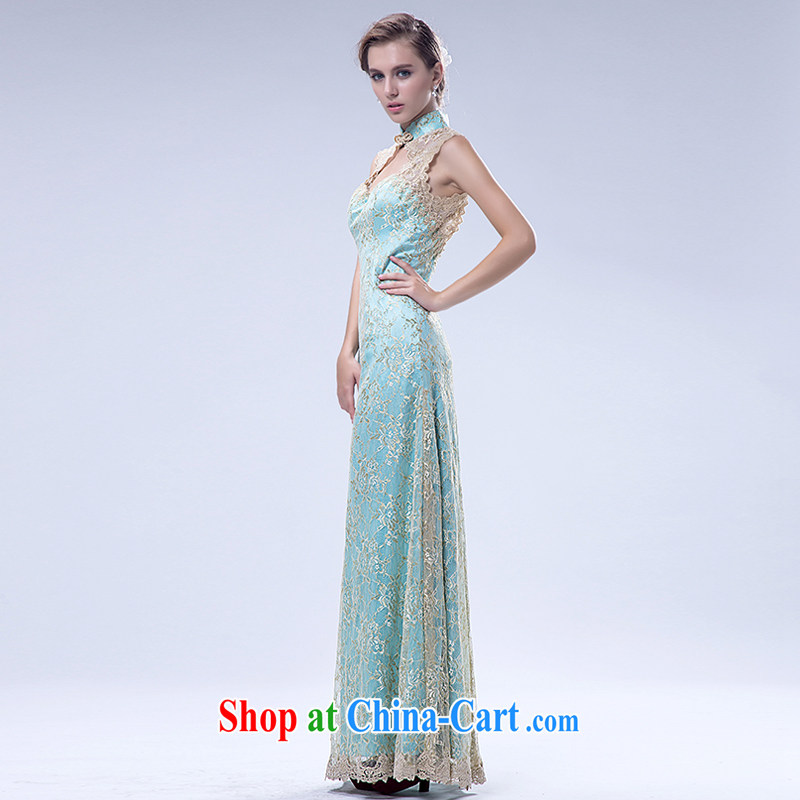 Love, Ms Audrey EU marriages, toast for terrace serving the green gold long wedding dresses 2015 stylish new beauty dress L 33,515 green XL, Paul love, Ms Audrey EU, and shopping on the Internet