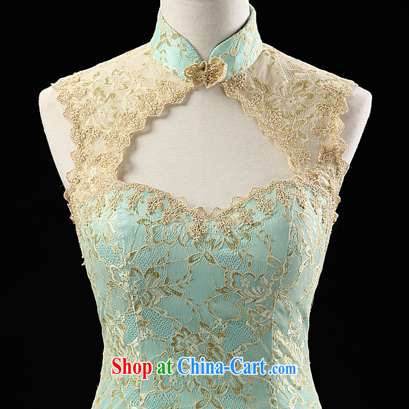 Love, Ms Audrey EU marriages, toast for terrace serving the green gold long wedding dresses 2015 stylish new beauty dress L 33,515 green XL, Paul love, Ms Audrey EU, and shopping on the Internet