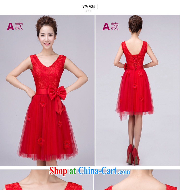 White first to approximately 2015 new purple bridesmaid dress short, bride's sister's wedding dress bridesmaid serving small dress female Red G short XL pictures, price, brand platters! Elections are good character, the national distribution, so why buy now enjoy more preferential! Health