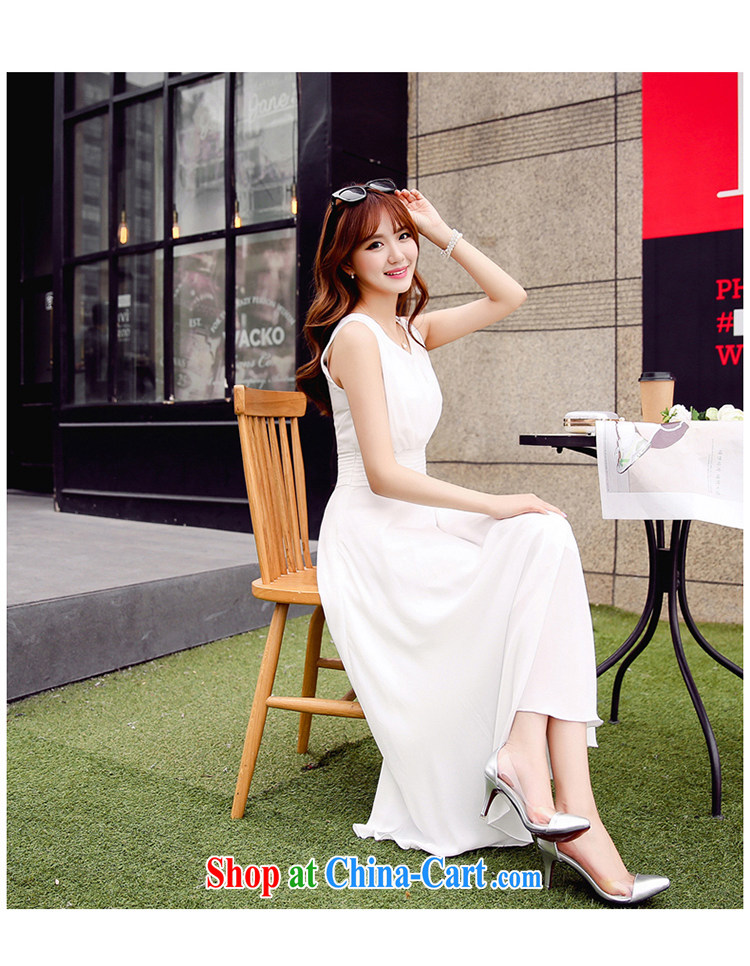 Cayman business, ceremony dress dresses summer new Korean high-end stylish sleeveless V collar style dress long skirt evening dress bridesmaid dresses with female black XXL pictures, price, brand platters! Elections are good character, the national distribution, so why buy now enjoy more preferential! Health