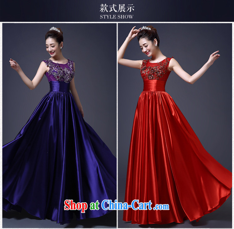 Martin Taylor 2015 bridal toast dress female Korean fashion bridesmaid wedding wedding lace large, long dresses, long skirts purple XL pictures, price, brand platters! Elections are good character, the national distribution, so why buy now enjoy more preferential! Health