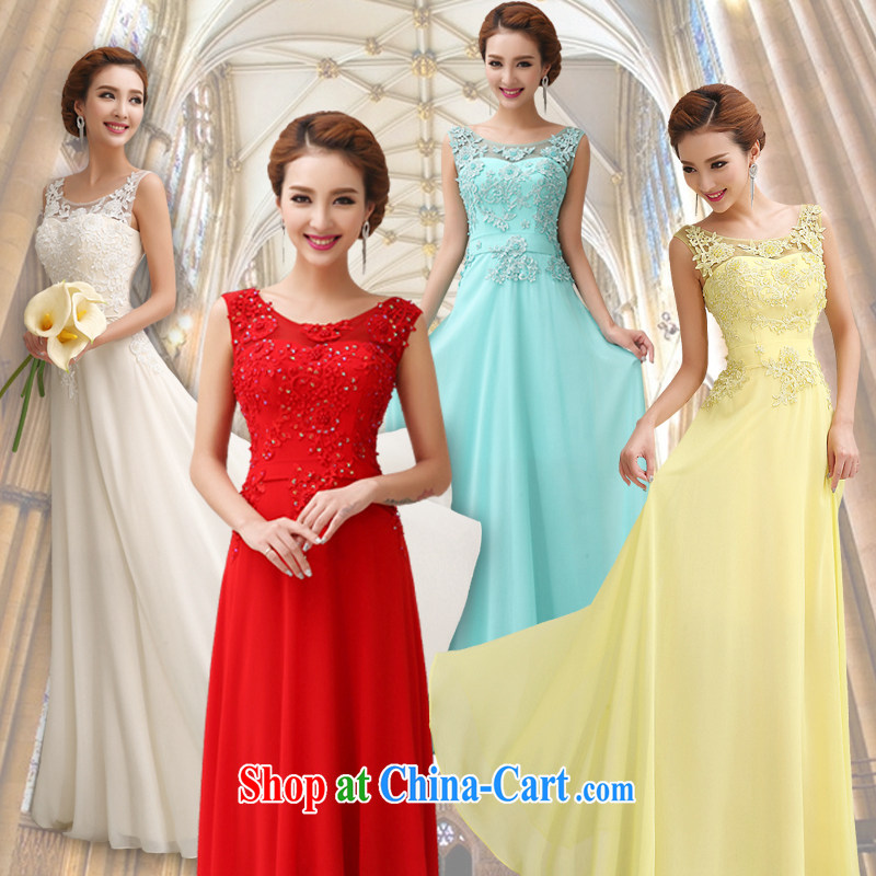 Yi love is wedding dresses 2015 spring and summer new marriages served toast bridesmaid long red lace Evening Dress female Red S clothing, love, and shopping on the Internet