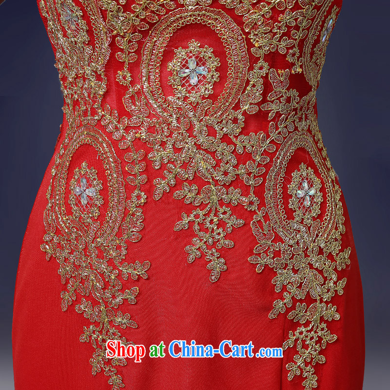 Martin Taylor 2015 crowsfoot toast serving spring and summer long, Korean style wood drill cultivating graphics thin marriage bridal dresses small tail red with XL, Taylor Martin (TAILEMARTIN), shopping on the Internet