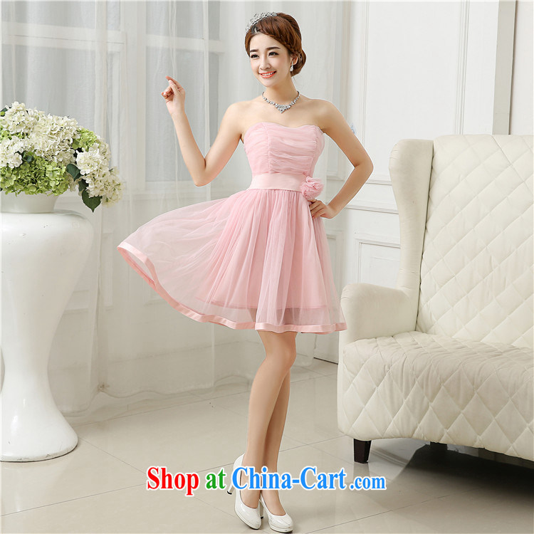 There's a new bridesmaid dresses in short, chest bare minimum dress sister dress banquet summer, 52,613 pink, code pictures, price, brand platters! Elections are good character, the national distribution, so why buy now enjoy more preferential! Health